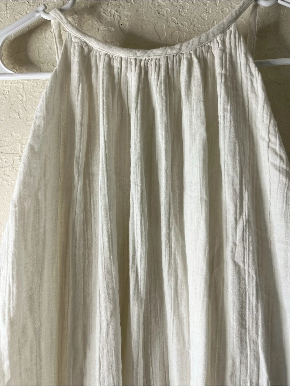 Mara Hoffman Crinkled Cotton Gauze Midi Dress in White 100% Organic Cotton - Picture 11 of 14
